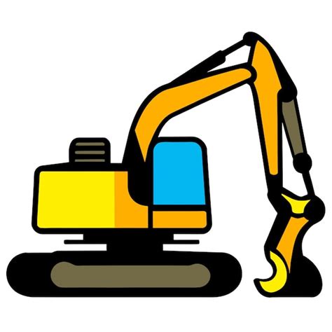 Premium Vector Excavator Vector Illustration