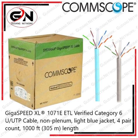 Jual Systimax Commscope Cable LAN UTP CAT6 1071 SL 4 23 W1000 Cat 6