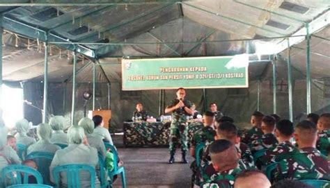 Tim Dari Divif Kostrad Mengecek Kegiatan Prajurit Korum Dan Persit