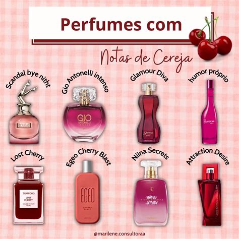 Perfumes Notas Cereja Produtos De Beleza Diy Produtos De Beleza