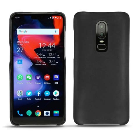 Housses coques et étuis OnePlus 6 en cuir Noreve