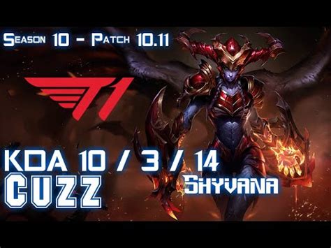 T1 Cuzz SHYVANA Vs TRUNDLE Jungle Patch 10 11 KR Ranked YouTube