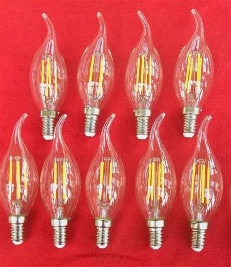 LED Filament Kerze Lampe Windstoß E14 warmweiß klar 24V AC DC eBay