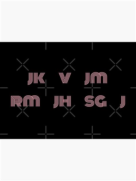 Bts Member Names In Dynamite Font Poster By Winvalerie Redbubble