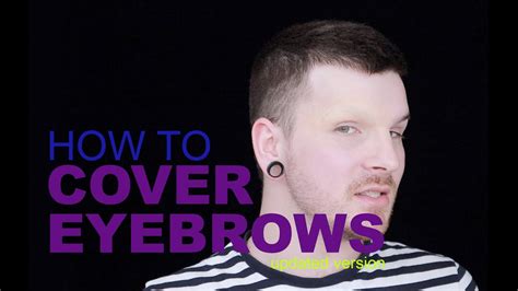 DRAG QUEEN TUTORIAL HOW TO COVER EYEBROWS UPDATED YouTube