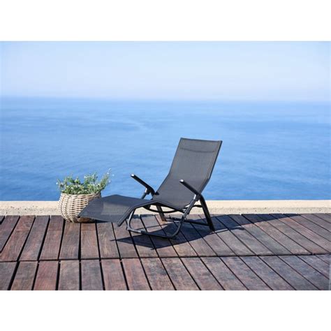 Deckchair LOMMA W63xL130 Black