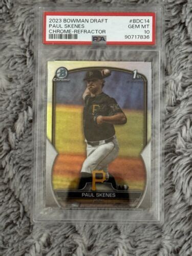 2023 Bowman Draft Chrome Refractor BDC 14 Paul Skenes RC PSA 10 EBay