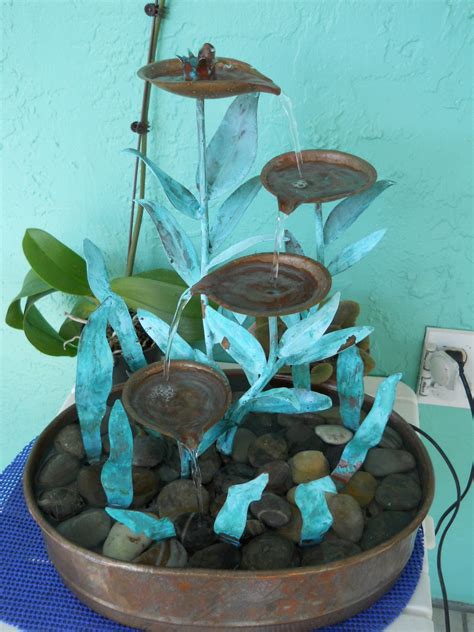 Copper Table Fountain Etsy