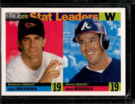 Collector S Choice Mike Mussina Greg Maddux Ebay