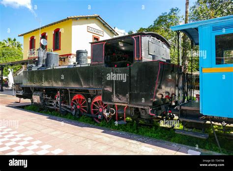 Old Steam Trains In Museum Kalamata Peleponnese Greece Greek Stock