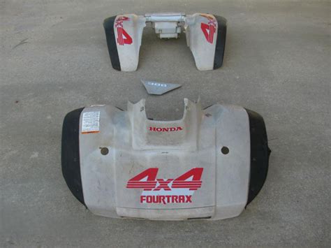 Sell Honda 300 Fourtrax Trx Complete Set Rare Oem Original Grey Fenders All Pieces In Leslie