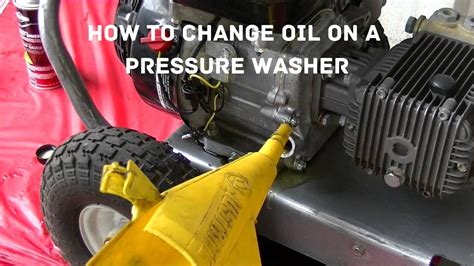 How To Check Change Oil On A Pressure Washer