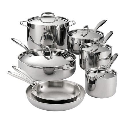 Tri Ply Clad Qt Covered Stainless Steel Deep Saut Pan Tramontina Us