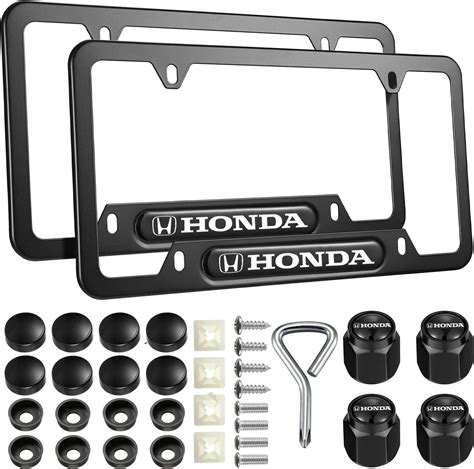 Pcs Black License Plate Frames For Honda Car License Plate Holder