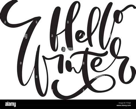 Hello Winter Hand Drawn Lettering Inscription Text To Winter Holiday