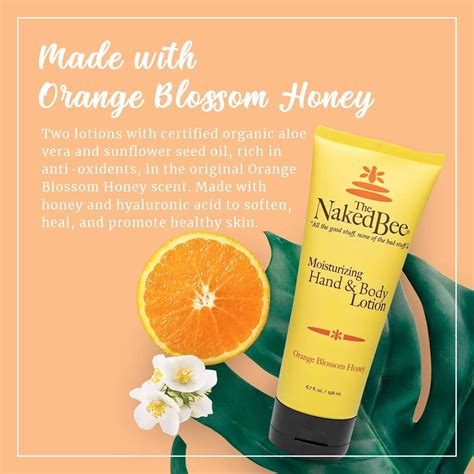The Naked Bee Orange Blossom Honey Hand And Body Lotion 6 7oz Twin Pack Buy Now With Express