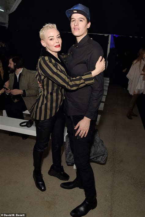 Rose Mcgowan Puts On A Loved Up Display With Non Binary Partner Rain