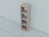 3D Model Shelving HALDAGER 4 Jysk VR AR Low Poly CGTrader