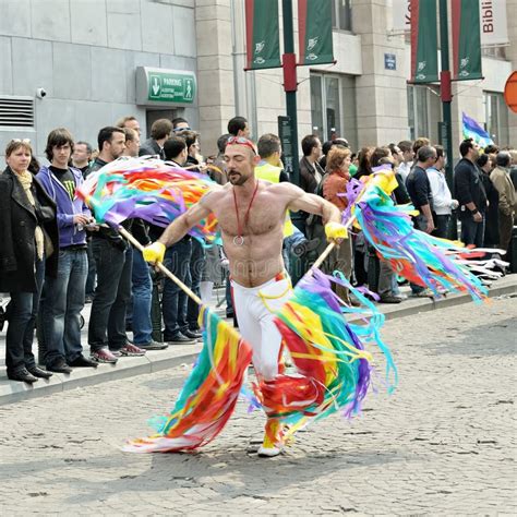gay pride parade  brussels editorial stock image image  person
