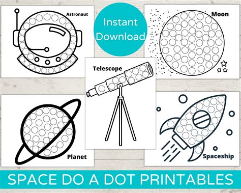 Space Theme Dot Marker Printables Do A Dot Printable Toddler Activity