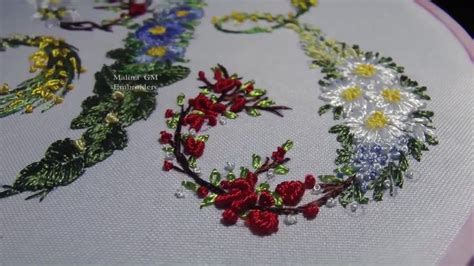 Embroidery: Floral letter "В" @Elisabetta Sforza || Вышивка буквы В ...