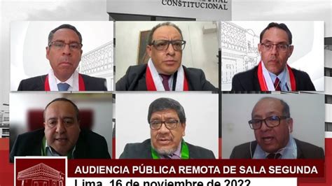 En audiencia pública remota de la Sala Segunda del Tribunal