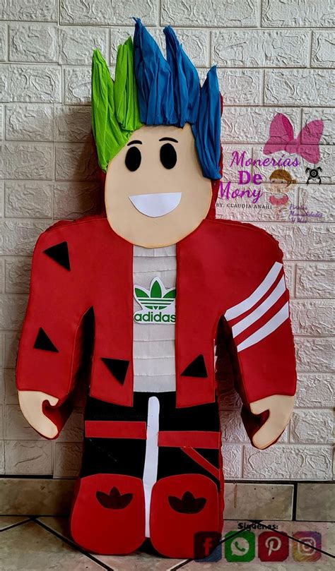 Piñata de Roblox avatar karim juega Piñatas para niños Cumpleaños de