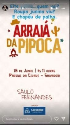 Saulo Fernandes Anuncia Arrai Da Pipoca Show Gratuito Em Salvador