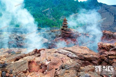 Toxic Sulfur Fumes And Volcanic Vents At The Barren Bottom Of Kilauea