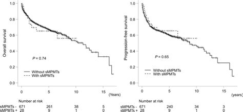 Kaplan Meier Curves Of Overall Survival And Progression Free Survival