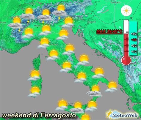 Previsioni Meteo Per Il Weekend Di Ferragosto Tanto Sole E Super Caldo