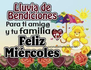 10 Imágenes Feliz Miércoles Deseando una Lluvia de Bendiciones