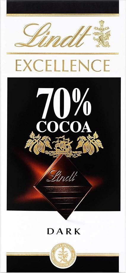 Lindt Excellence Dark 70 Percent Cocoa Chocolate Bar 100 G