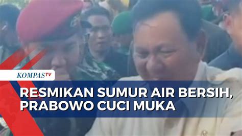 Menhan Prabowo Subianto Beri Bantuan Titik Sumur Bor Air Bersih Di