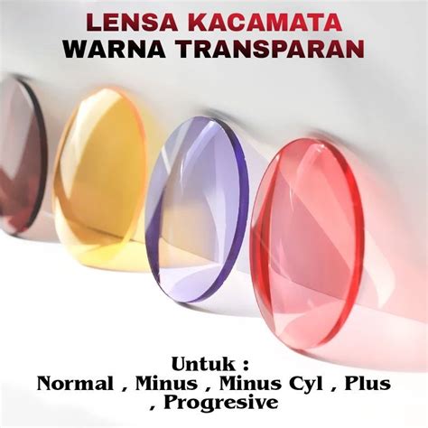 Jual LENSA KACAMATA WARNA UNTUK NORMAL MINUS PLUS MINUS CYL