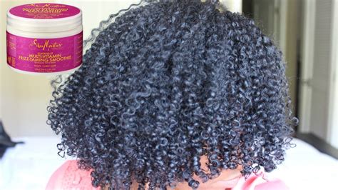 Updated Wash N Go Ft Shea Moisture Frizz Taming Smoothie Eiffelcurls Youtube