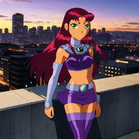 AI Art LoRA Model Starfire Teen Titans Anime Style PixAI