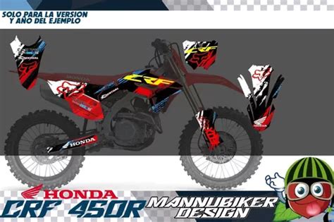 Honda Crf 450r 2021 Kit De Stickers Calcas Laminado Glossy Meses Sin