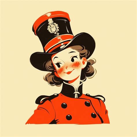 Premium Vector | British Woman in Beefeaters Uniform at Tower of London