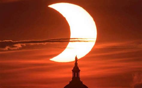 Eclipse solar anular estas son las impresionantes postales que dejó el