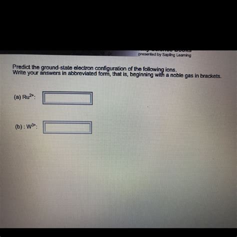 How To Write Ground State Electron