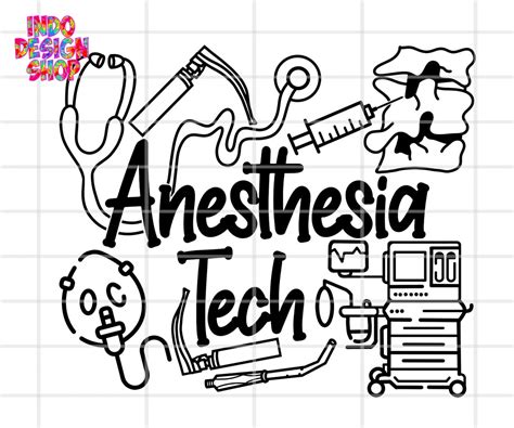 Anesthesia Tech Svg Anesthesia Tech Svg Png Anesthesia Etsy