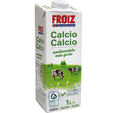 Leche Con Calcio Leche Brik FROIZ Con CALCIO Semidesnatada 1L