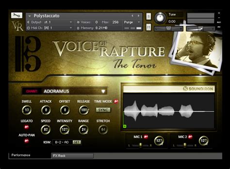 Voice Of Rapture The Tenor Soundiron Audiofanzine