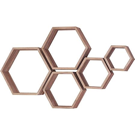 Handkadecor Tag Res Murales En Bois Hexagonales Hexagon Tag Res En