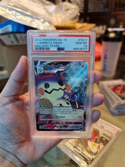 PSA 10 Mimikyu VMax TG 17 Pokemon Brilliant Stars Hobbies Toys Toys