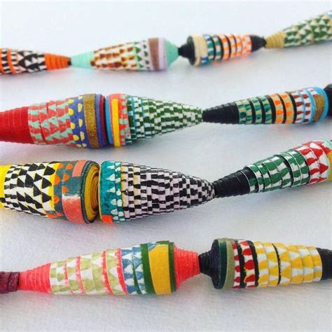 Laura Honse On Instagram Detail To Hand Painted Paper Beads Made