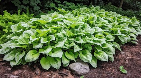 Hosta Plant Is Growing In A Green Surrounding Background, Hosta Types Picture Background Image ...