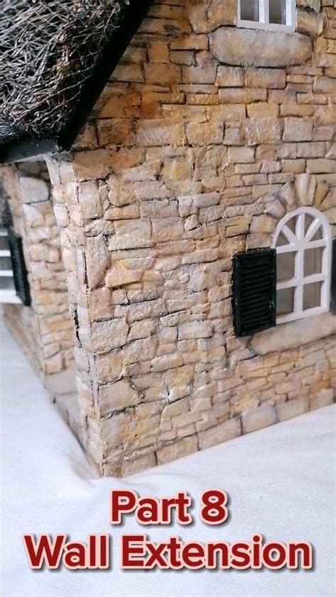 Natural Stone Dollhouse Exterior Using Egg Cartons Doll House Mini