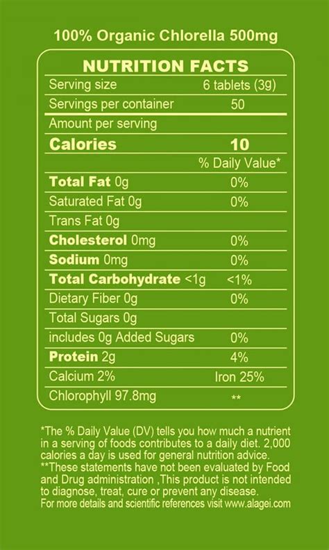 King Dnarmsa Tabletas De Chlorella Org Nicas Certificadas Mg